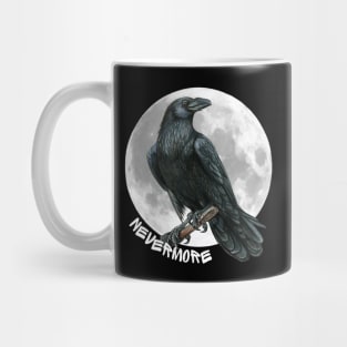 Nevermore Raven Full Moon Mug